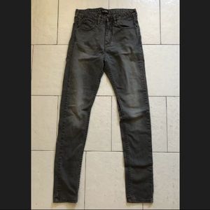 Courtshop grey jeans pants 26 straight leg denim